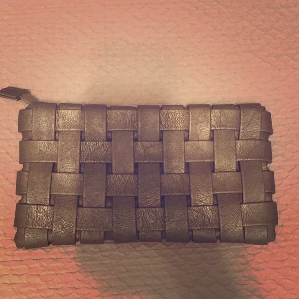 Golden Weave Clutch